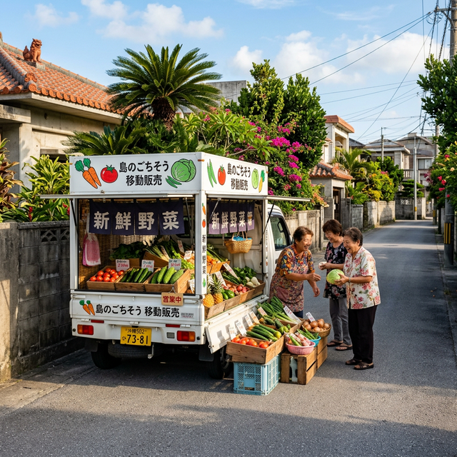 マルエイ青果の移動販売車